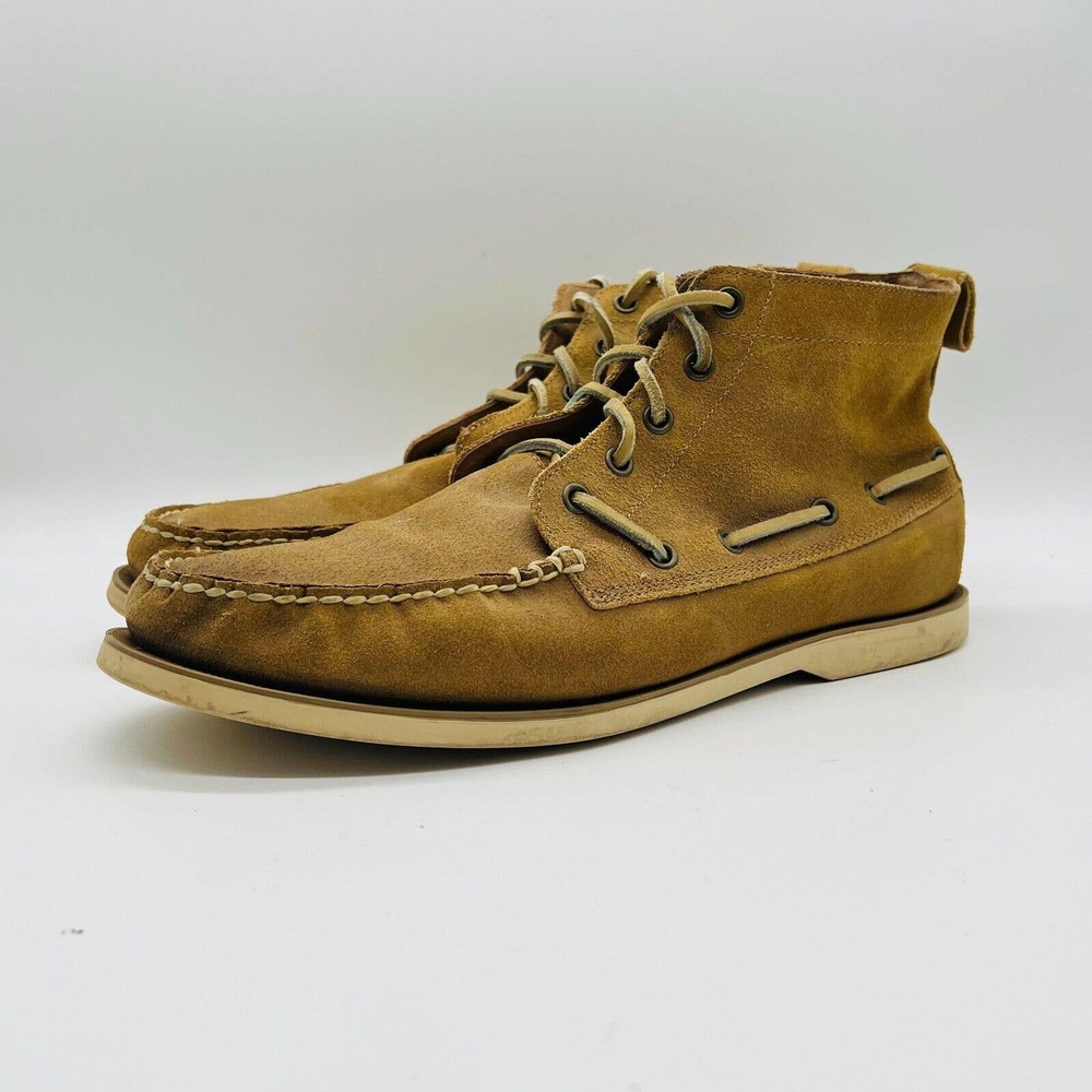 Mens Polo Ralph Lauren Shoes Mens 11 Brown Suede Basildon Boat Deck Boots